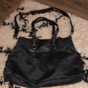 Dark navy coach handbag